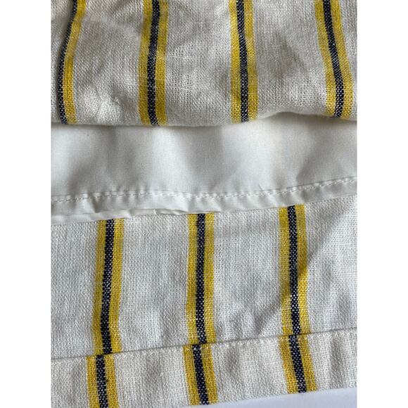 Love Tree Women's Cream Linen Blend Striped Button Accent Mini Skirt Size Medium - Picture 4 of 7